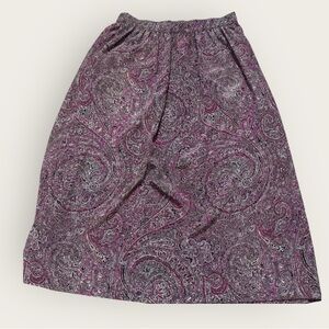 VTG 80s 90s La Chine Classic by Galinda Wang Pleated A-line Midi Skirt Women's 4